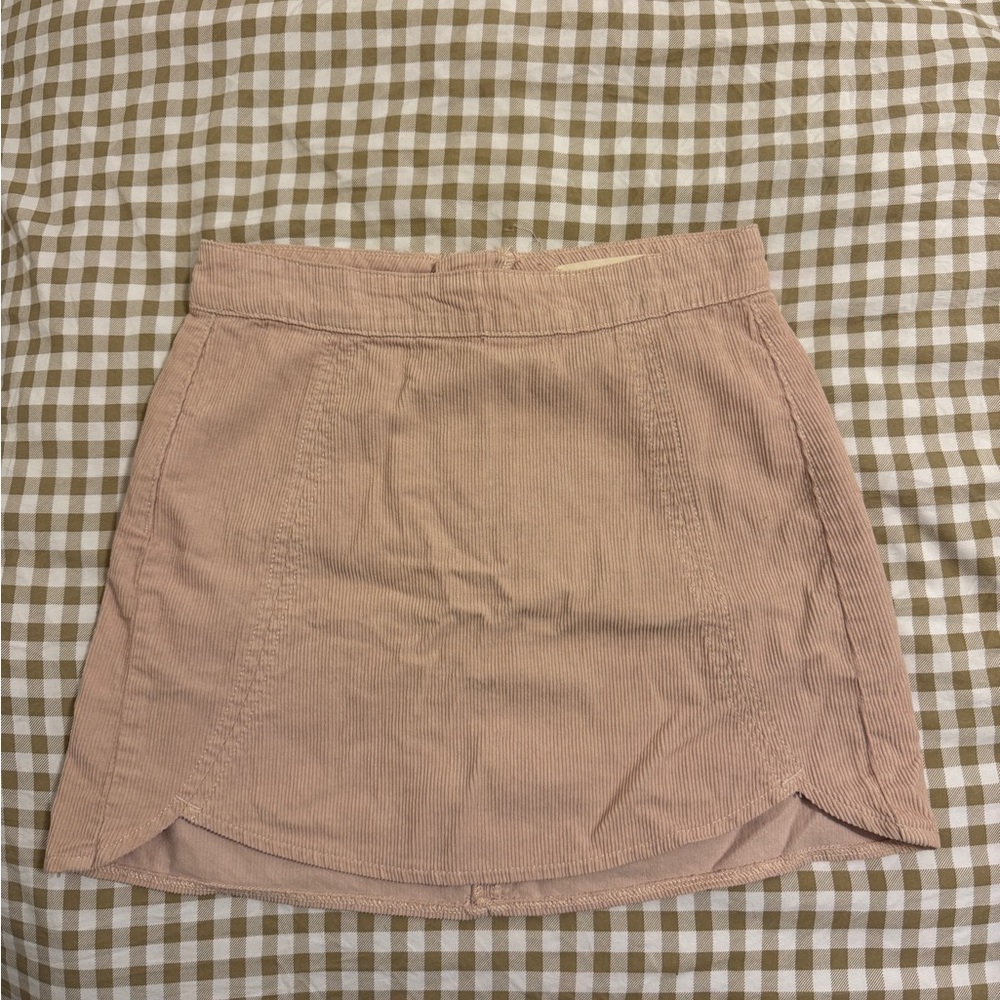 PacSun Blush Corduroy Mini Skirt